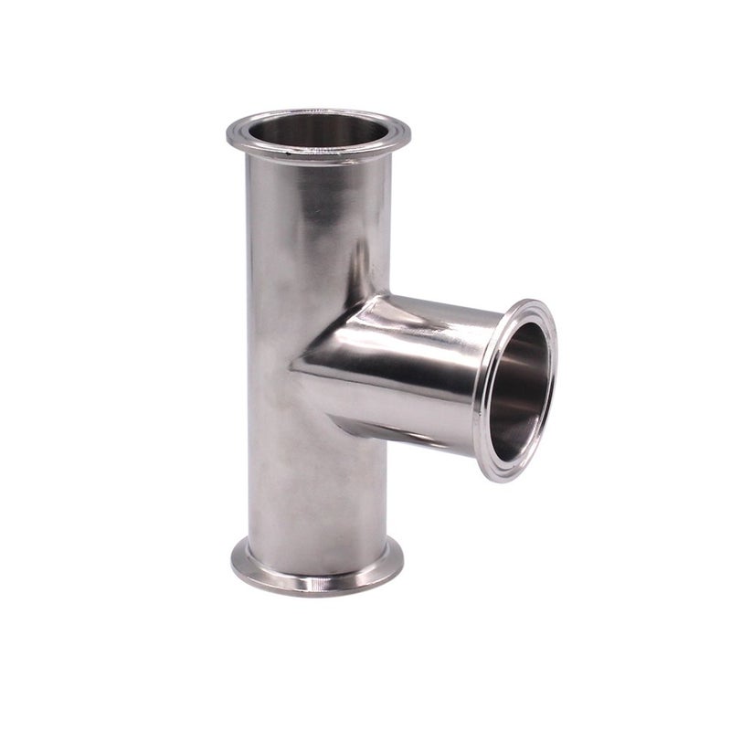 DERNORD Clamp Tee 3 Way Stainless Steel 304 Sanitary Fitting Fits 2" Tri-clamp, 51mm Pipe OD - Image 1